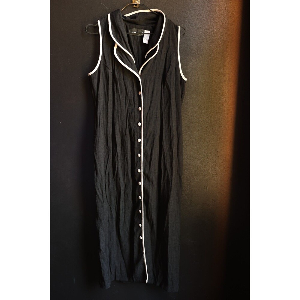 Vintage 90s Sag Harbor button Down Maxi Shirtdress Soft Grunge Whimsigoth Retro